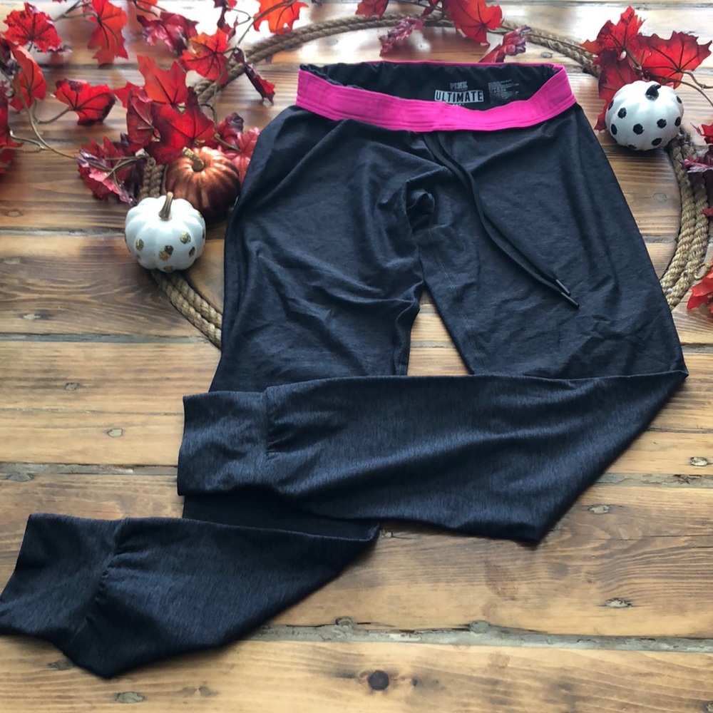 PINK contrast trim joggers